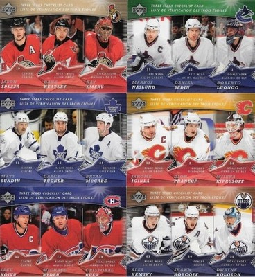 U PICK LOT 2007-08 07-08 McDonalds Upper Deck Three Stars Checklist card set