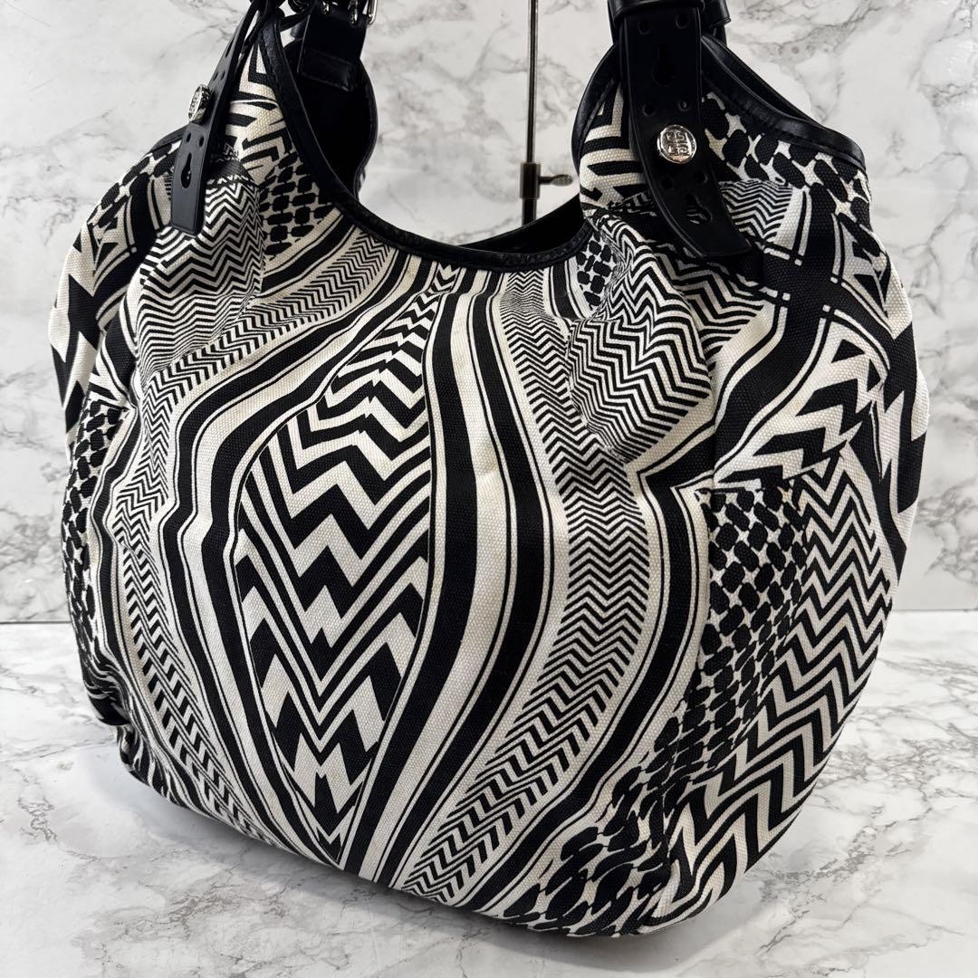 Givenchy Geometric Pattern Canvas Genuine Leather… - image 1