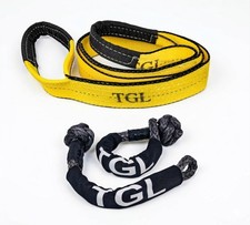 Tgl Tow Bridle Kinetic Rope Recovery Bridle With Tree Saver Strap Towing St...