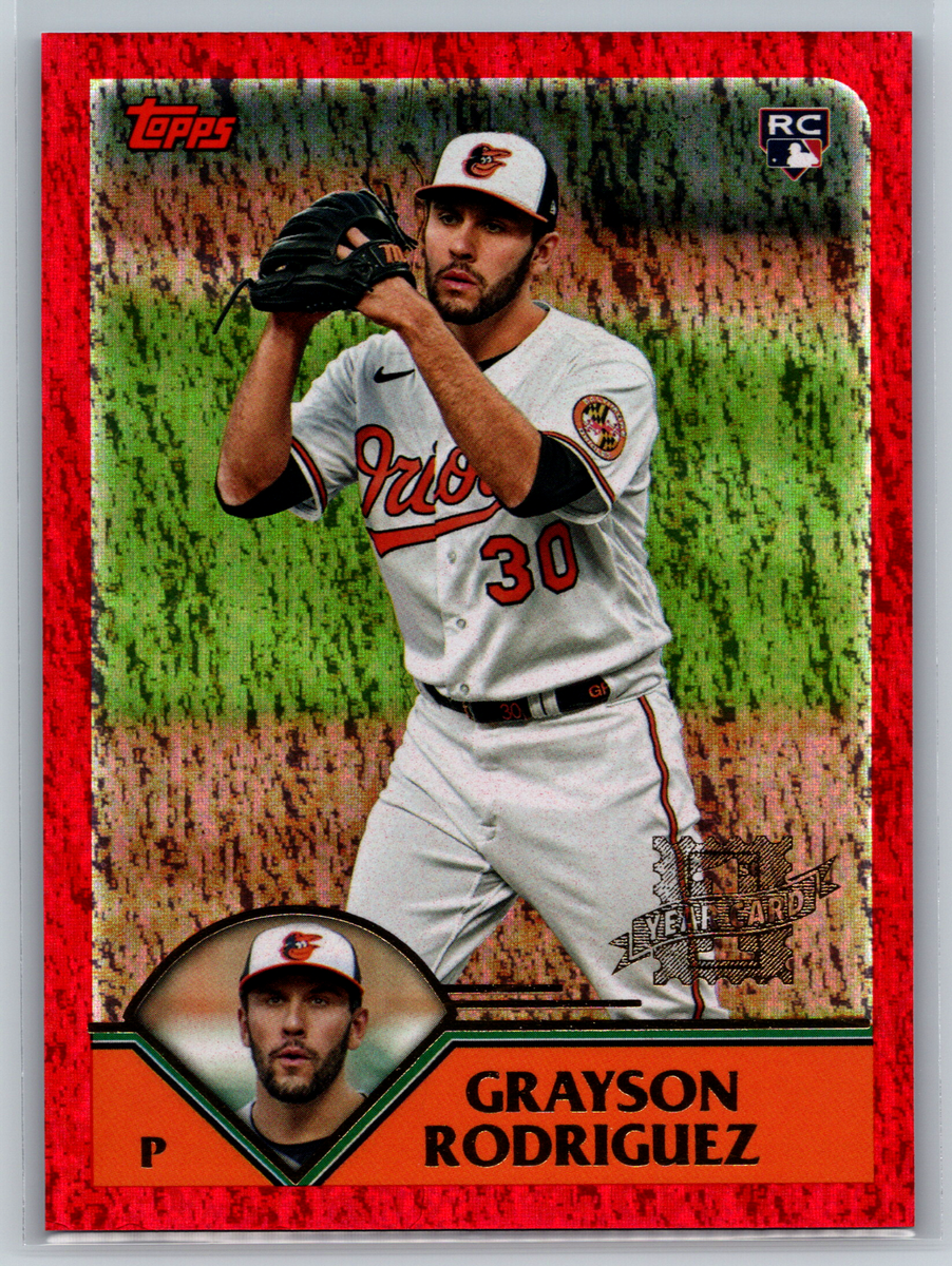 フリオ・ロドリゲス 2023 Topps 2024年 ホームランチャレンジカード Grayson Rodriguez 2023 Topps Archivs Red Hot Foil Rookie /50 #206