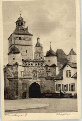 Weissenburg Bavaria Ellinger Gate unused approx. 1920