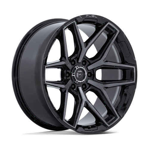 (1PC) Fuel Flux 20X10 6X135 Black Gray -18mm Wheel Rim 20 Inch - Foto 3 di 9