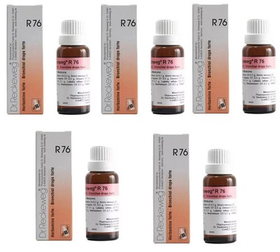Dr Reckeweg R76 Drops 22ml ×5 | Bronchial Calm & Respiratory Wellness Support