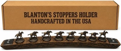Bourbon Stopper Display for Blanton S   Genuine Whiskey Barrel Stave, Cork Displ
