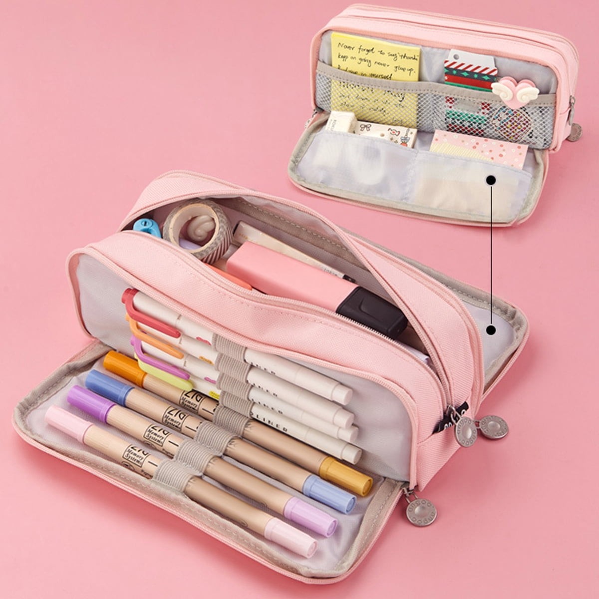 Zipper Pencil Pouch for School Pencil Case Box for Student Supplies