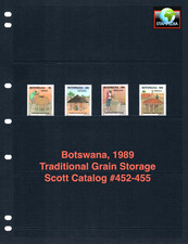 $4.40 Scott Value - 1989 BOTSWANA African Grain Storage CV MNH NH UMM