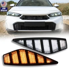 LED Front White Daytime Running Light Fog Lamp Turn Signal For Honda Civic 2025+
