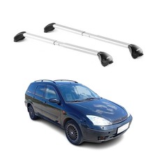 Dachträger für Ford Focus I II Kombi 1998-2011 5 tür 100kg Alu Silber 2x ABE
