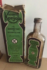 VINTAGE KONJOLA MEDICINE BOTTLE IOB C. 1920