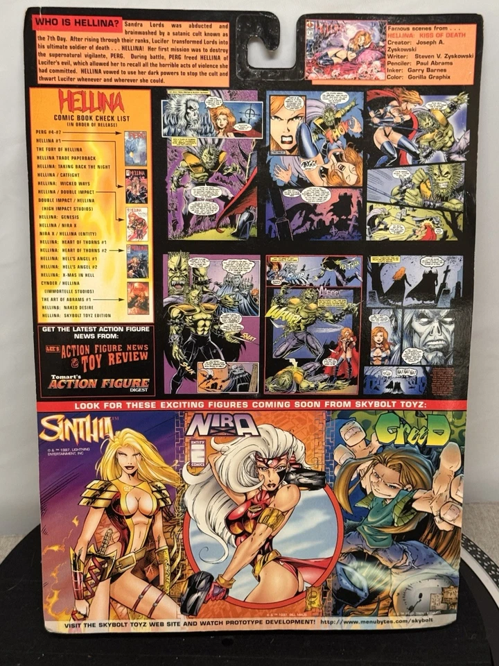 Skybolt Toyz - Lightening Comics - 1997 HELLINA MEGA FIGURA DE ACCIÓN Foto 2 de 2