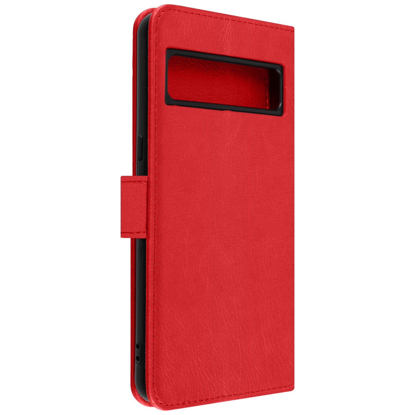 Housse Google Pixel 8 Pro simili cuir rouge fonction support