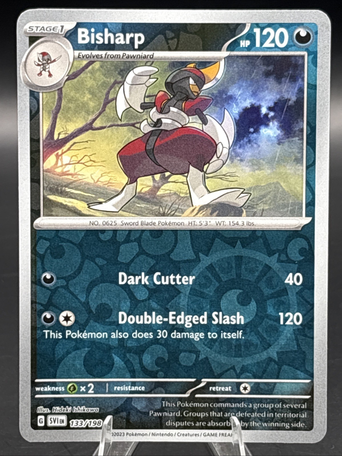 Pokemon TCG - Bisharp - 133/198 – Scarlet & Violet Base Set - Reverse Holo