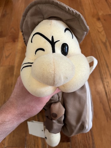 Popeye Sailor Man Backpack Bag Purse Small Plush Vintage Y2K 2002 Tags - Picture 6 of 9