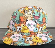 Bioworld Adjustable One Size Pokemon Baseball Cap Multicolor Pikachu  More