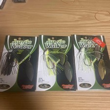 Evergreen Jungle Walker 5/8oz Spinnerbait 3-Color Set, New, Fishing Lure