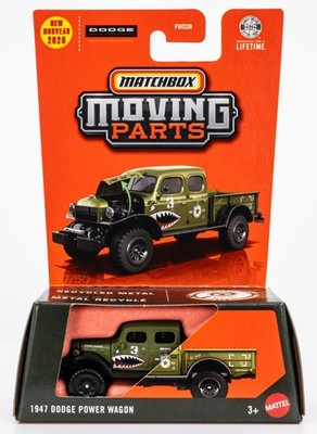 2026 Matchbox Moving Parts #37 1947 Dodge Power Wagon GREEN | SHARK MOUTH | FSC