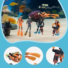 Diver Figurines Decorative Fish Tank Decoration DIY Aquarium Decorations Scale