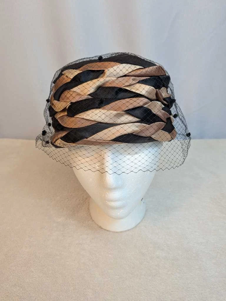 Fascinator Black Net Vintage Hats for Women for sale | eBay display picture 1