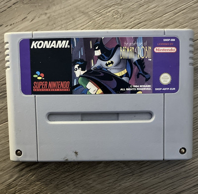 Konami The Adventures of Batman & Robin Nintendo SNES PAL 1994 SNSP-006