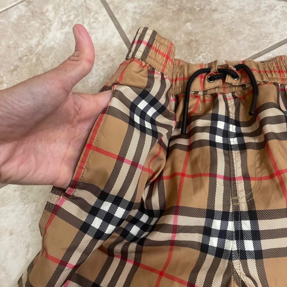 Burberry Childrens Swim Trunks Shorts boys Nova Check Print Size 10Y 140cm - Image 4 of 4