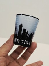 Souvenir Shot Glass New York Skyline Twin Towers