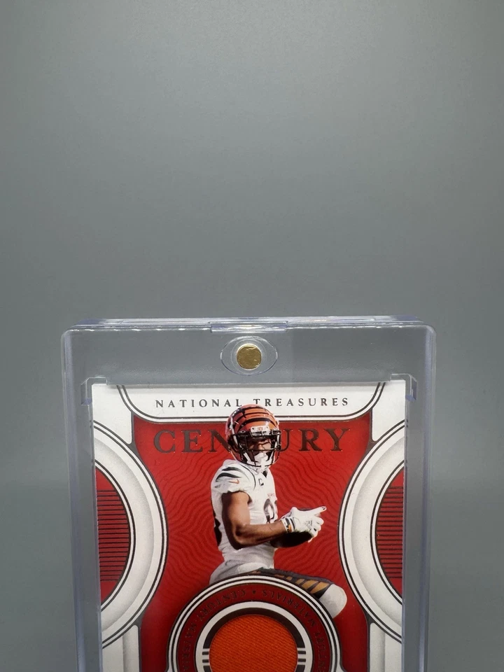 Tyler Boyd 2021 National Treasures Century Veteran Patch 74/99 Card #CM-TB - Image 2 of 4