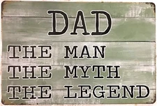 TIN SIGN new 8x12 Dad father husband funny myth legend garage man cave daddy C40