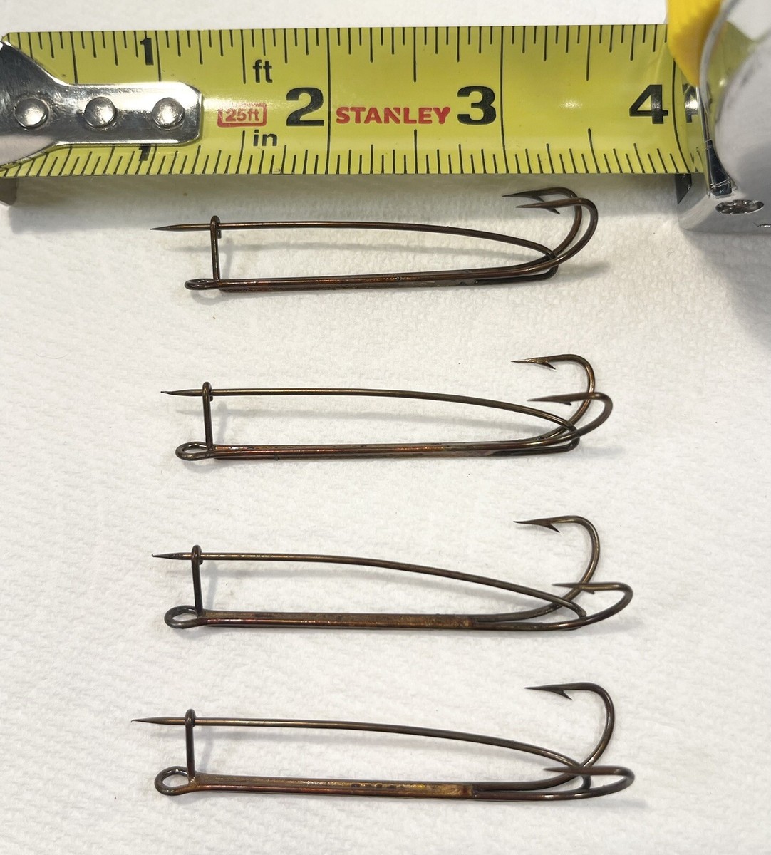 Mustad Double Live Bait/Liver Hook With Safety Pin - Bronze Size 1/0 - View #5