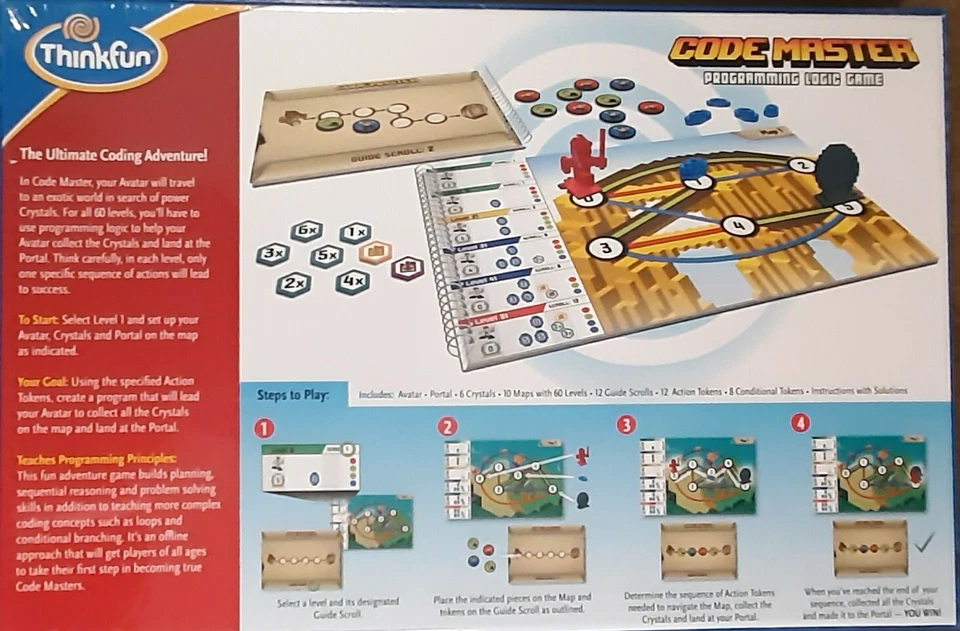 Thinkfun Code Master Programming Logic Minecraft Board Game Single Player 8+ - Image 2 of 3