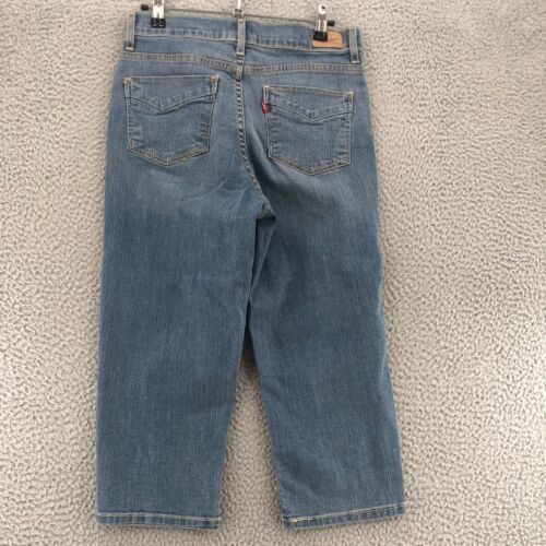 Jeans Levis donna 6 512 denim blu perfettamente dimagranti Capri elasticizzati tutti i giorni - Foto 3 di 12