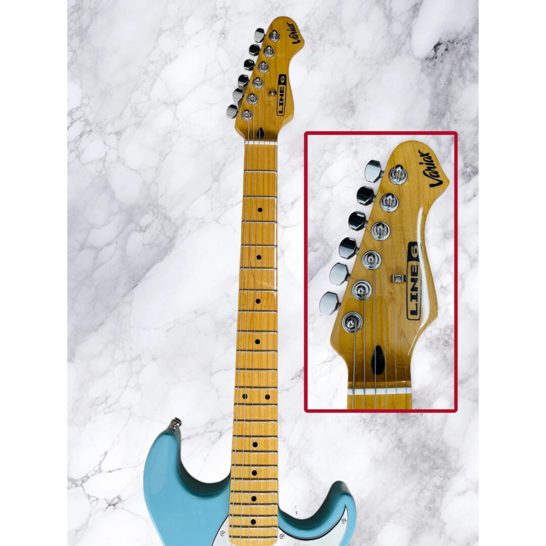 ＜ジャンク＞line6 variax 600 Electric Guitar Line 6 Variax 600 Blue 05111076 with Soft