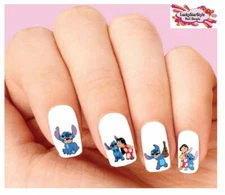 Waterslide Nail Decals Set of 20 - Lilo & Stitch Assorted