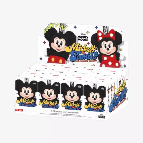 POP MART Topolino Famiglia Carino Insieme Portachiavi Serie Confermato Peluche Bambola Figura - Foto 27 di 27