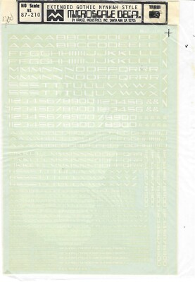 Microscale Decals - # 87-210 - Vintage - New York, New Haven & Hartford