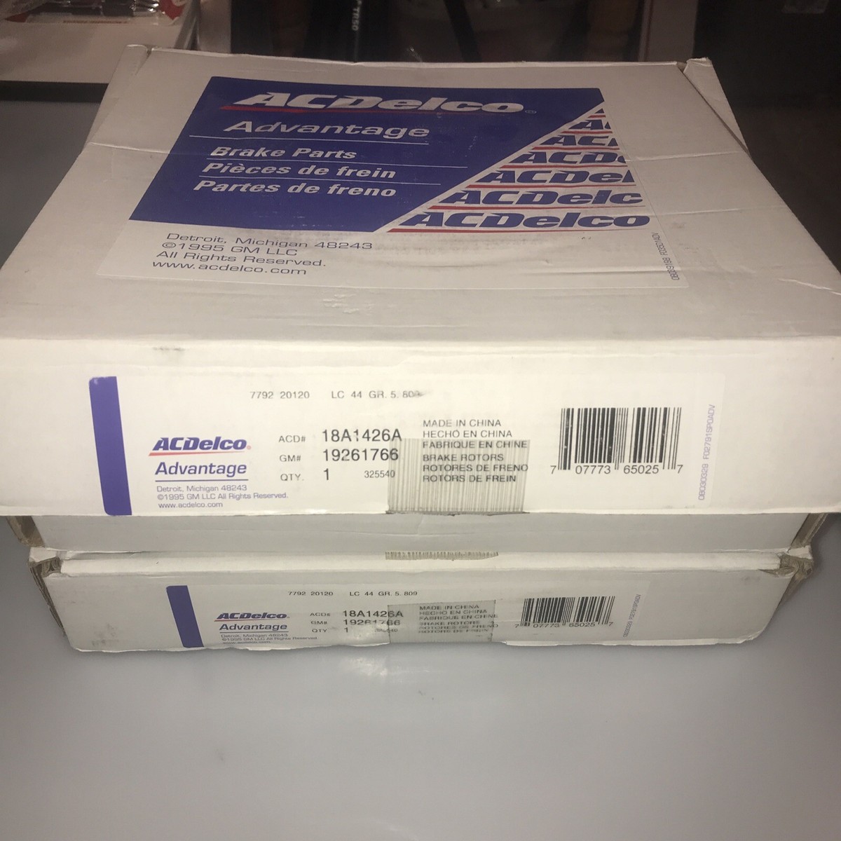 AC Delco® 18A1426A Rear, Driver Or Passenger Side Brake Disc, Natural - View #3