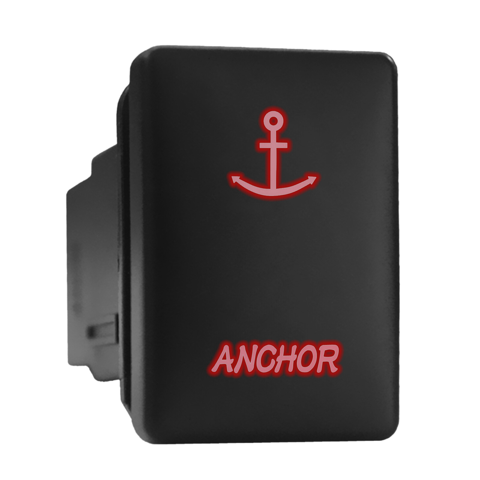 Red Backlit Short Push-In Switch for Toyota - 1.28