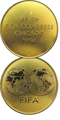 49th FIFA congress Kongress Chicago 1994 Teilnehmermedaille World Cup