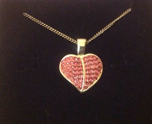 Sterling Sillver Pink Swarovski Crystal Heart Pendant Necklace Girls Ladies Gift Ebay