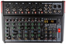 JB Systems Live-10 8 Kanal PA Live Mischpult Recording Bluetooth/USB 48V DSP 5V