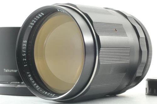 [Exc+5 w/Hood] ASAHI PENTAX Super Takumar 135mm f/2.5 Lens For M42 From JAPAN