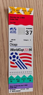 Ticket World Cup 1994 Belgium vs. Germany #37