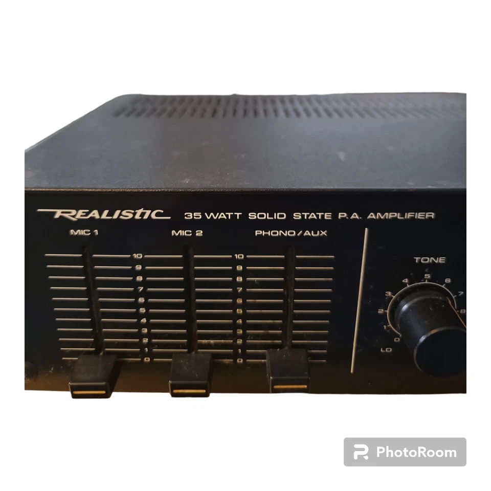 Realistic PA Amplifier MPA-35A Microphone System 32-1221R Fm Wireless 32-1221T - Image 3 of 4