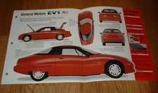 1998 Gm Ev1 Original Imp Brochure 96 97 98 Electric Car Info Specs Photo Poster