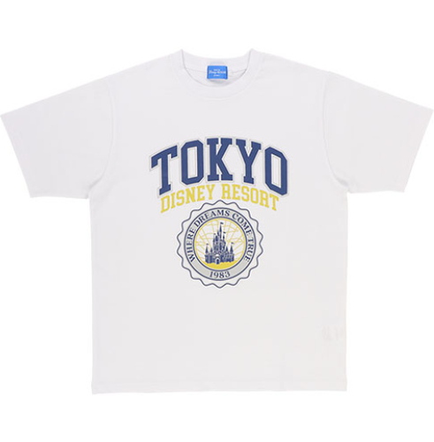 Tokyo Disney Resort logo design 3color type T-Shirt Cinderella Castle New - Picture 5 of 12