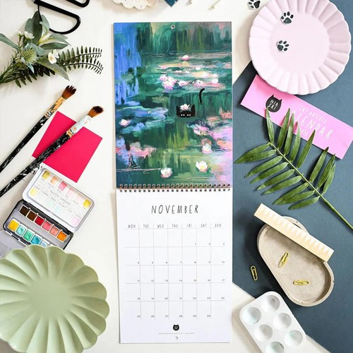 Cat Art Wall Calendar 2024 Calendar Planner From Jan to Dec Planning Calendars - Picture 7 of 12