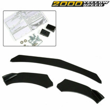 Fit For Universal Front Lower Bumper Lip Chin Spoiler Splitter Diffuser Body 3pc Fit For Universal Front Lower Bumper Lip Chin Spoiler Splitter Diffuser Body 3pc
