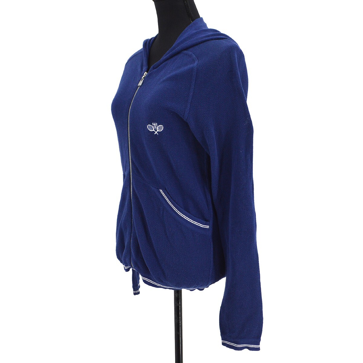 トップス CHANEL SPORT LINE zip hoodie navy s-l1200.jpg