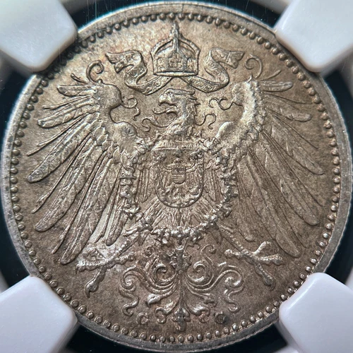 GERMANY. 1907, Mark, Silver, G - NGC MS64 - Wilhelm II, Karlsruhe