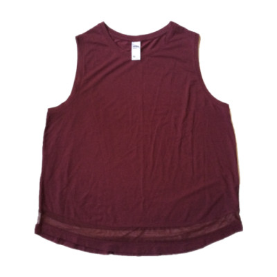 Anko Active Womens Sleeveless Mesh Tank Burgundy Sz 16 