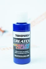 Createx Airbrush Colors 5107 Transparent Ultramarine Blue 2oz water-based paint 